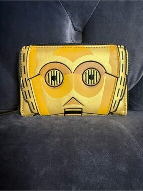 C-3PO Gold Star Wars Zip Wallet